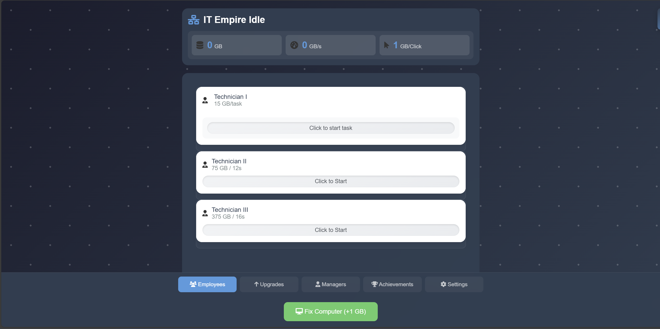 IT Empire Idle Game Preview