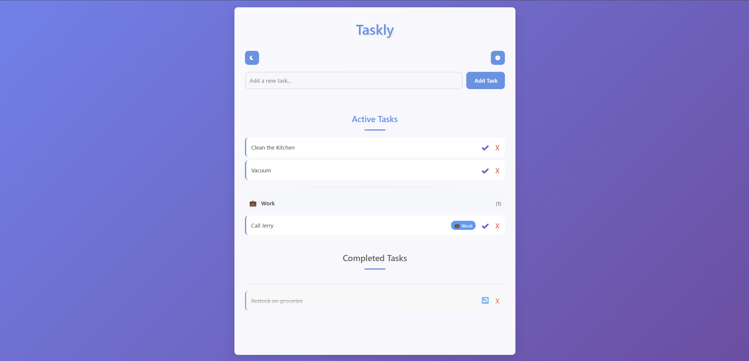 Taskly Project Preview